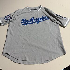 Pro Standard LA Dodgers 2020 World Series Champs Patch T-Shirt Gray MLB Size XL